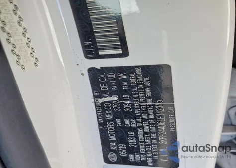 2020 Kia Forte Fe из США, поврежденный, VIN 3KPF24AD6LE142345